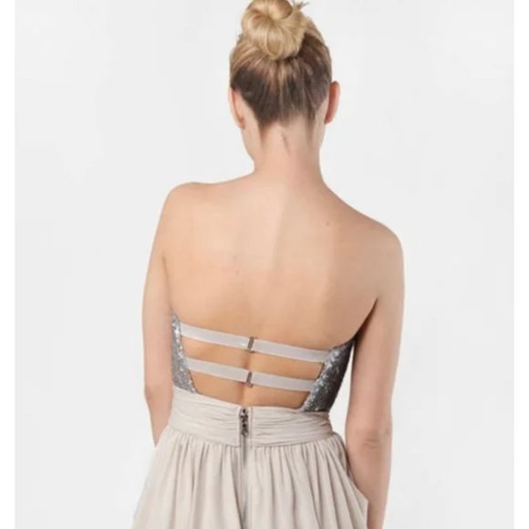 Alice + Olivia - Maggie Sequin and Silk Dress - Picture 3 of 10